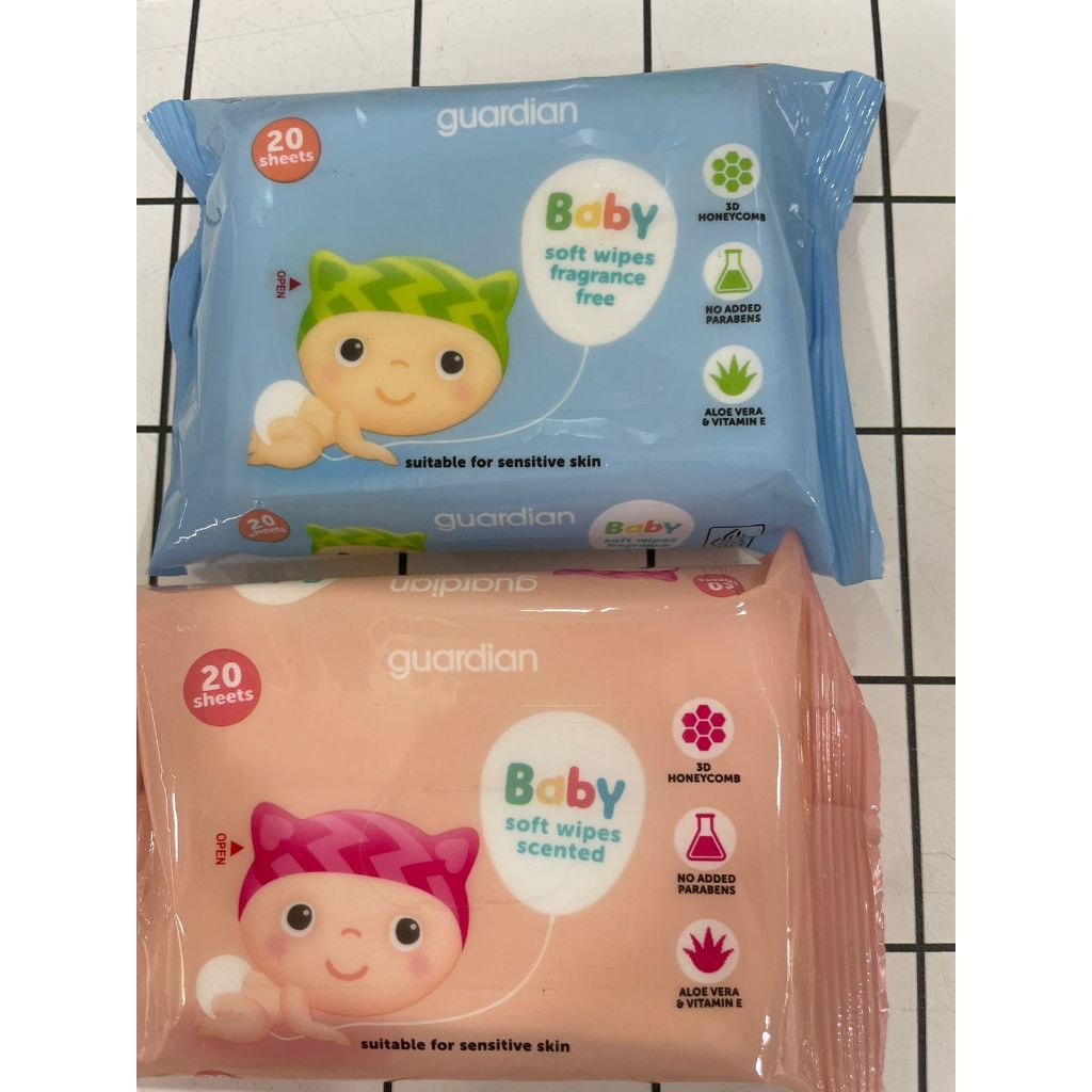 Jual GUARDIAN BABY CARE SOFT WIPES ISI 20 SHEETS / TISSUE BASAH BAYI ...