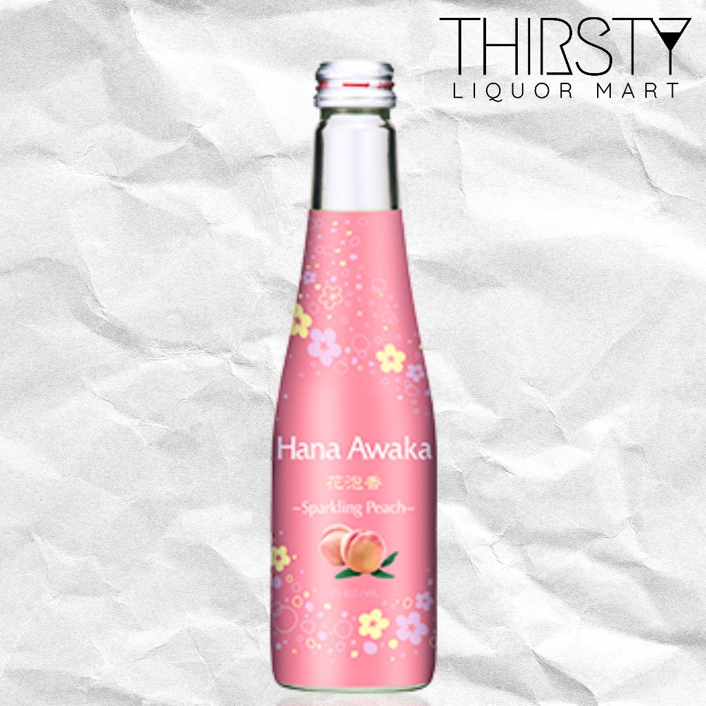 Jual Ozeki Hana Awaka Peach Sparkling Japanese Sake 250ml | Shopee ...