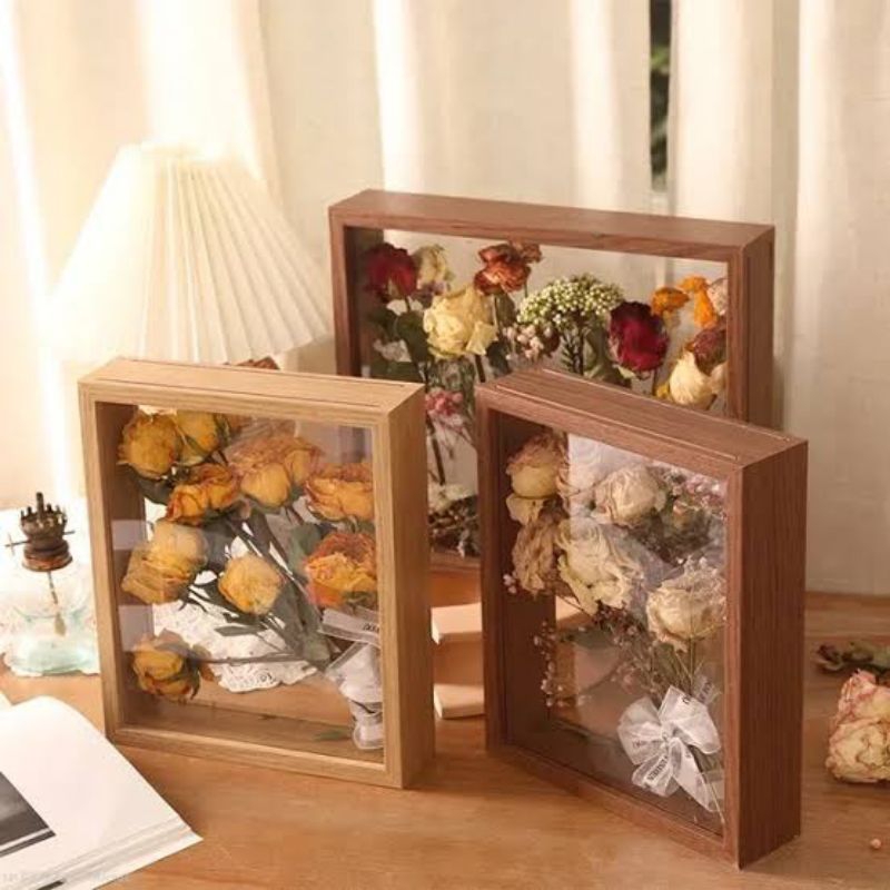 Jual FRAME KAYU FRAME POP FRAME SCRAPBOOK KOTAK FRAME 3D FRAME FOTO ...