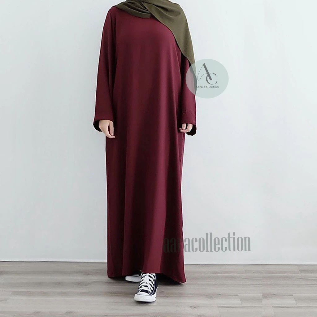 Detail Bahan Abaya Polos Wolfis