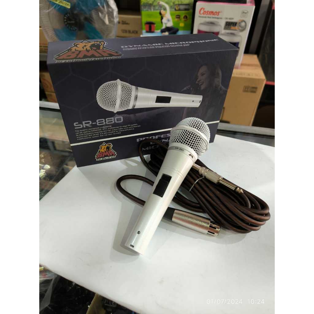 Jual Mic Mikrofon BMA SR 880 Dynamic Microphone ORIGINAL | Shopee Indonesia
