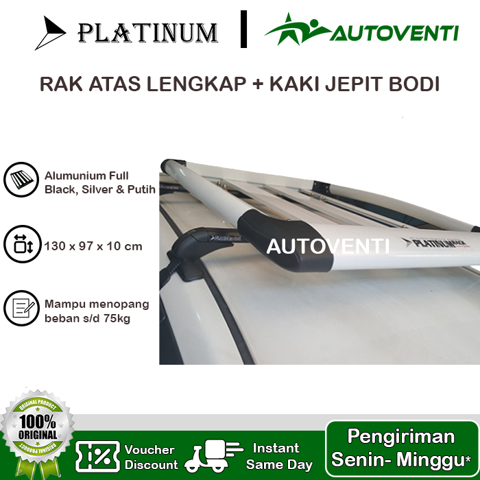 Jual RAK BAGASI ATAS MOBIL ROOF RACK ROOFRACK MOBIL PLATINUM PAKET ...