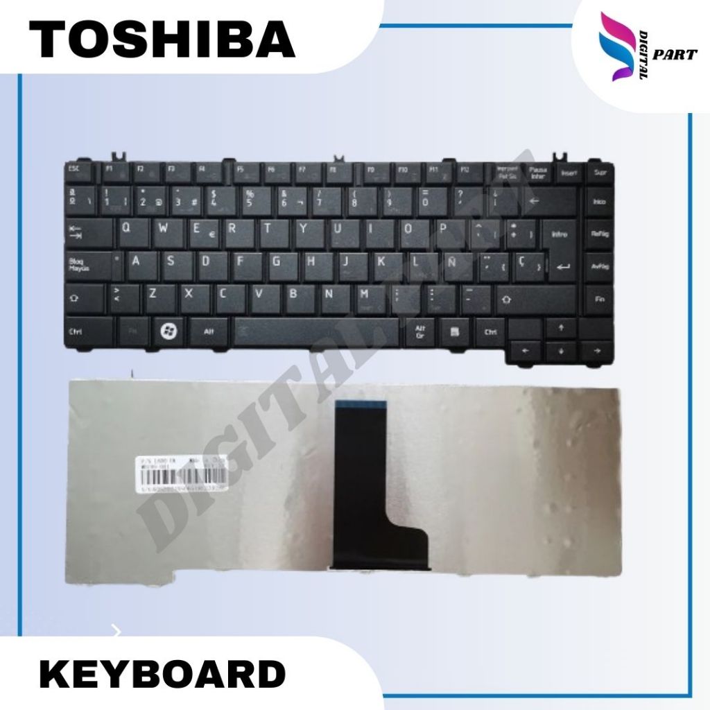 Jual Keyboard Laptop Toshiba Satellite L730 L735 L740 L745 L645 Hitam ...