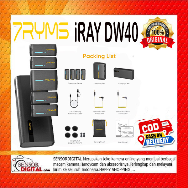 Jual 7Ryms - iRAY DW40 Ultra Compact Four-Channel Wireless