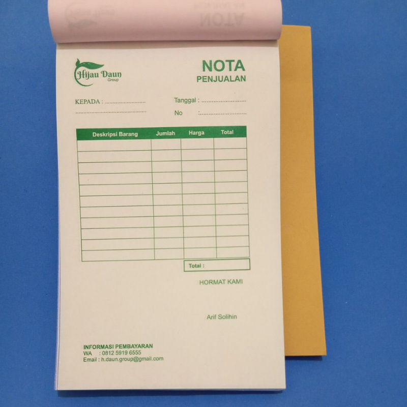 Jual Buku Nota penjualan (pre-order) | Shopee Indonesia