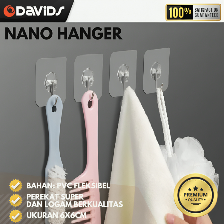 Jual Gantungan Dinding Tempel Kuat Sticker Nano Tape Stiker Dapur ...