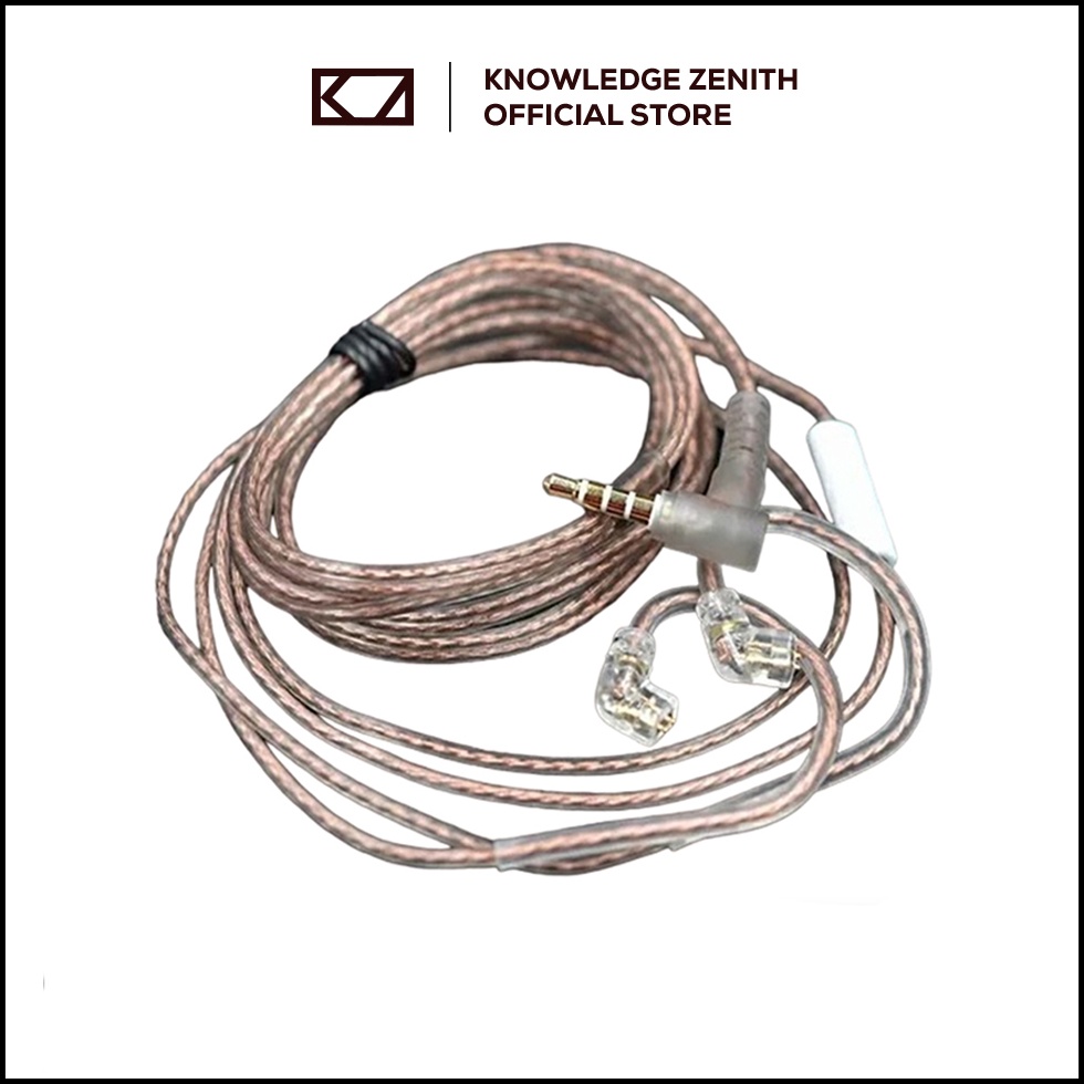 Jual KODE J87D NEW KZ with Mic Double Line Cable Silver High Purity ...