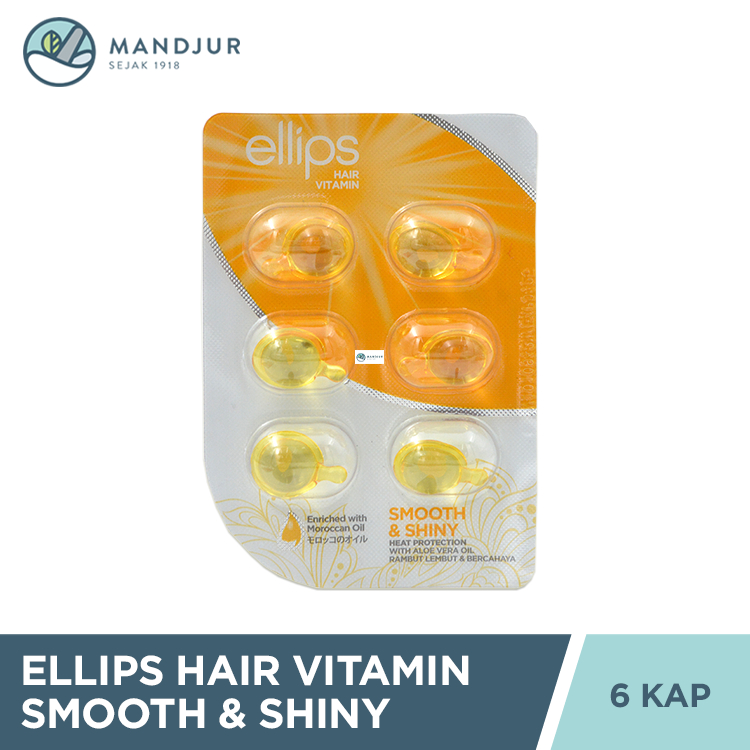 Jual Ellips Hair Vitamin Smooth & Shiny 6 Kapsul - Vitamin Rambut untuk ...