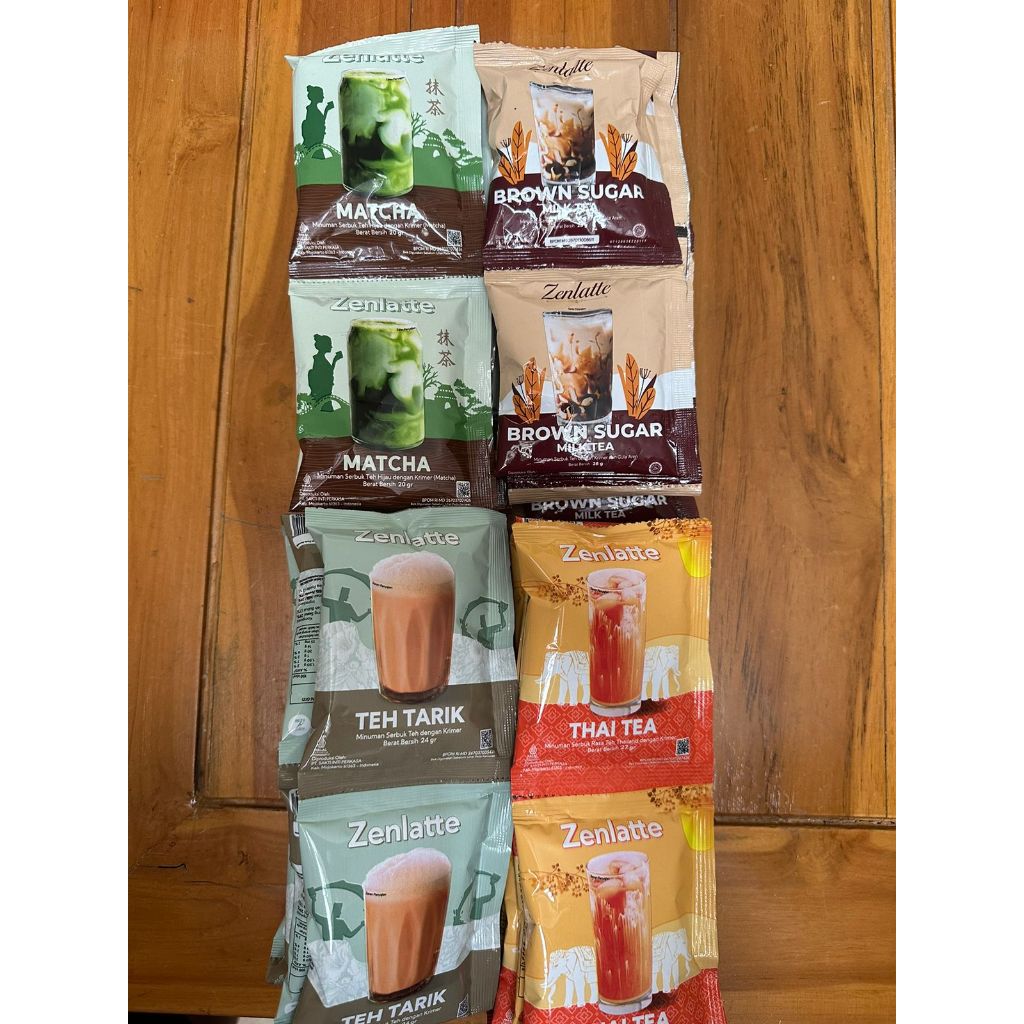 Jual Zenlatte Matcha 10x20g | Thai Tea 10x27g | Teh Tarik 10x24g ...