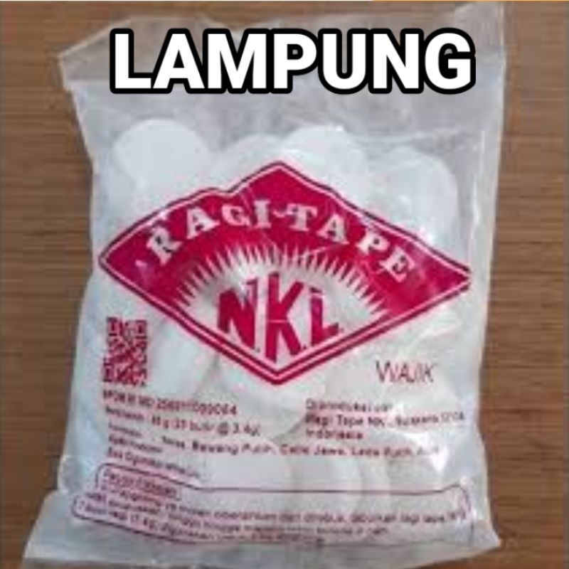 Jual Ragi tape NKL na kok liong original, ragi tape manis, wangi 85gr ...