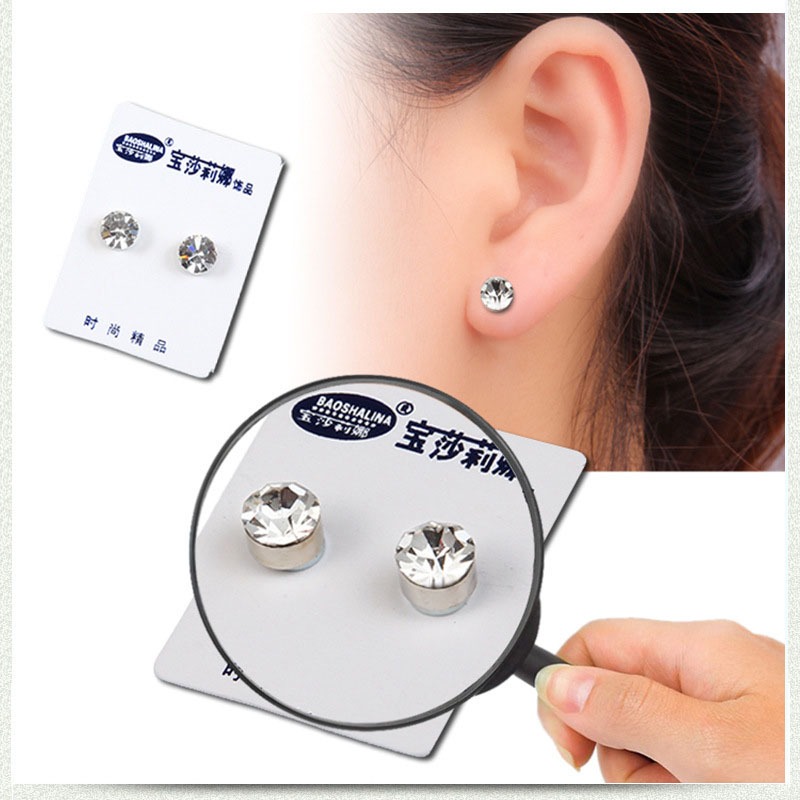 Jual Anting Magnet Kuat Model Pria dan Wanita Tanpa Lubang Telinga ...