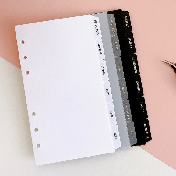 Jual Binder Separator atau Pembatas Binder PVC untuk Binder A6 dan ...