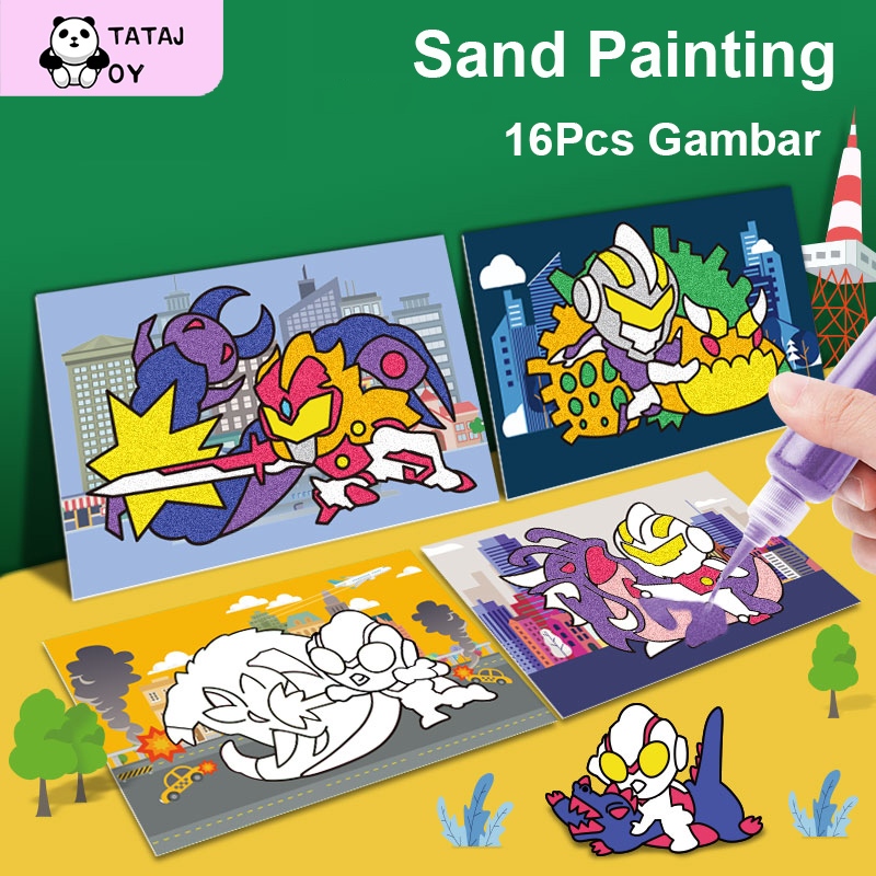 Jual Tatajoy Mainan Sand Painting Mainan Melukis Mewarnai Pasir Anak