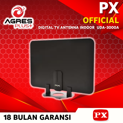 Jual Antena TV Digital Analog Indoor Dinding DVB T2 + Booster PX UDA ...