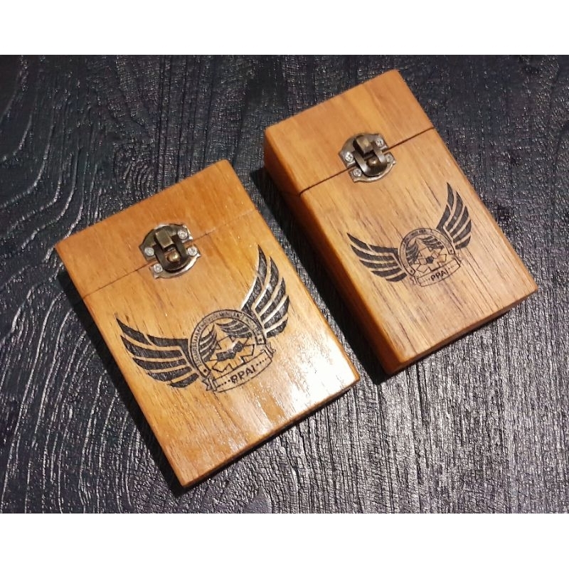 Jual Tempat Rokok Kayu Jati Custom Gambar Grafir | Shopee Indonesia