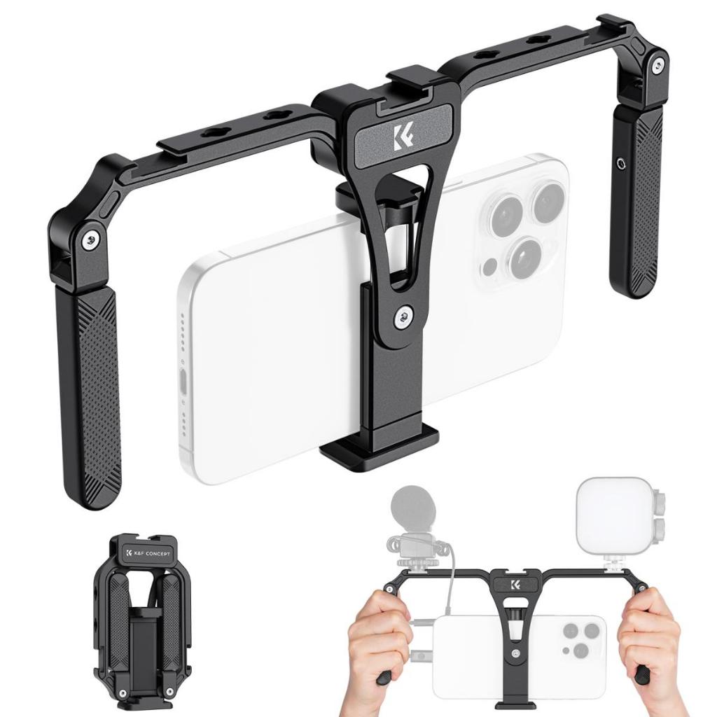 Jual K&F Concept Smartphone Video Stabilizer Rig with Dual Handles ...