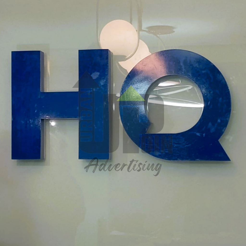 Jual Custom Huruf Timbul Plat Galvanis/Galvanil Logo Letter Sign Untuk ...