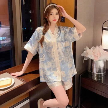 Baju Tidur Satin Baju Pakaian Piyama Tidur Wanita Import Baju Piyama Wanita Baju Tidur Import