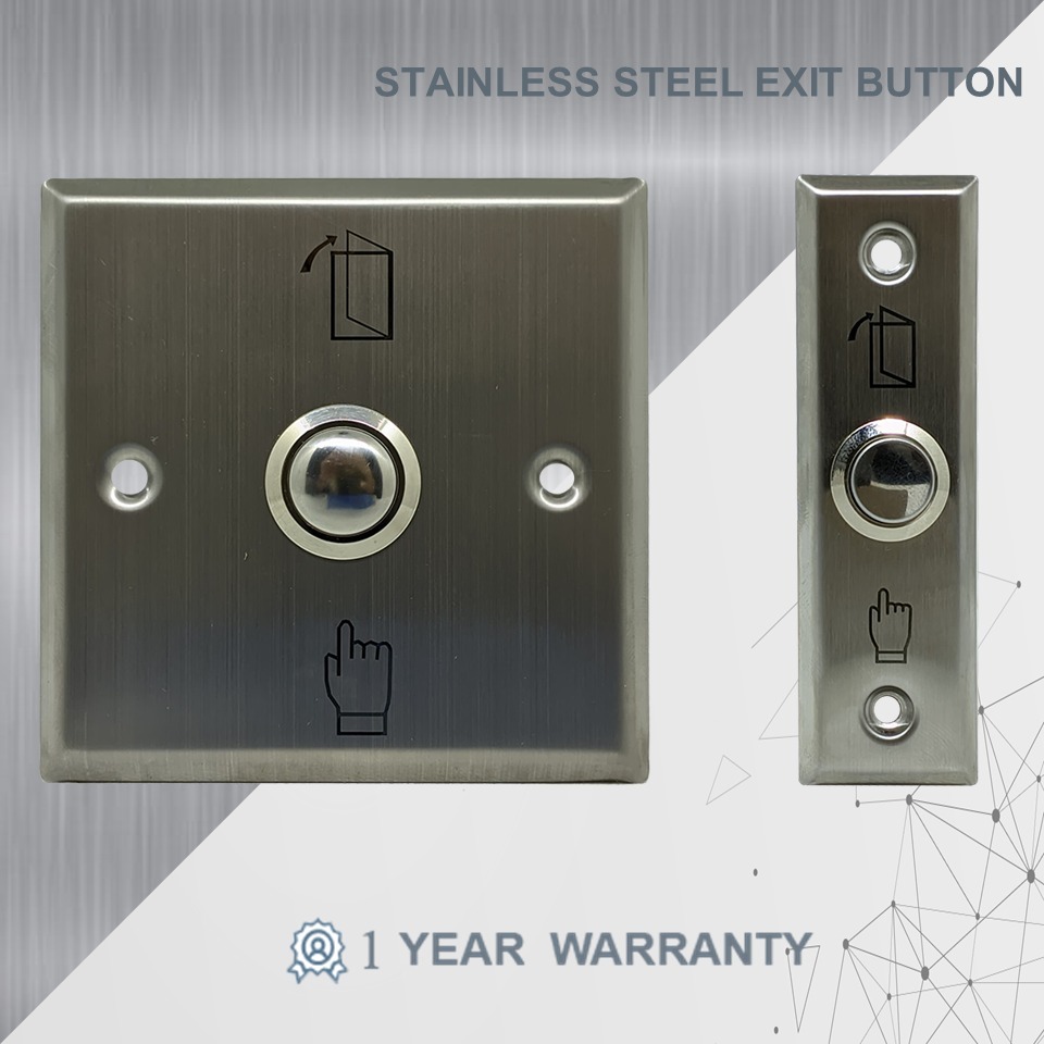 Jual Stainless Steel Exit Button Access Control Tombol Push Akses ...