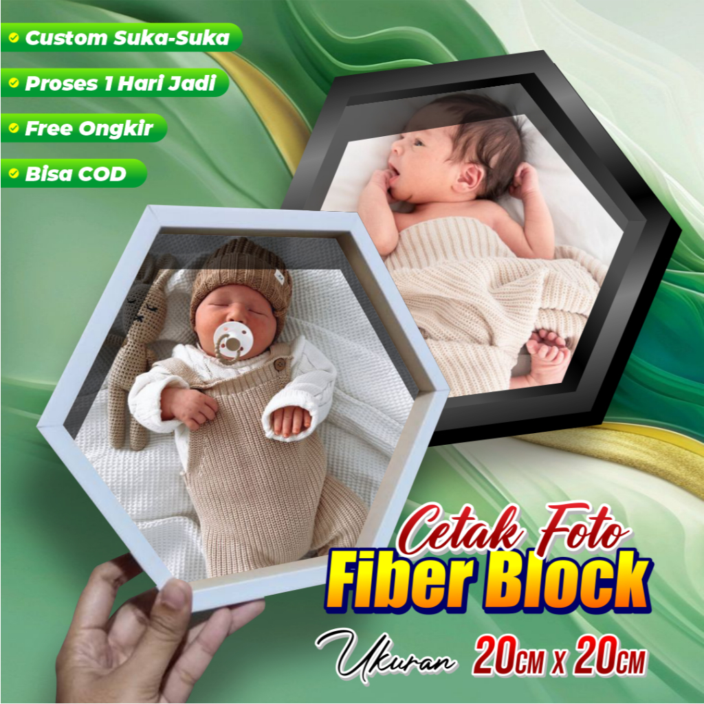 Jual Ready 1 Hari Jadi / Cetak Foto Unik / Bingkai Hexablock ...
