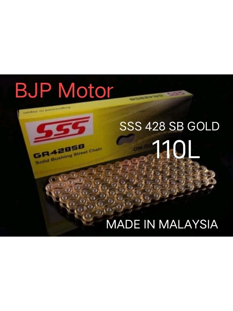 Jual Gear set SSS 428 F1zr Jupiter Vega R Rantai SSS 428 SB 110L Gold ...