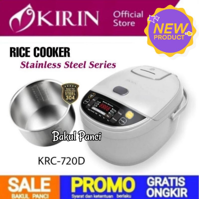 Jual KIRIN RICE COOKER 2 LITER KRC-720D DIGITAL - MAGIC COM PENANAK ...