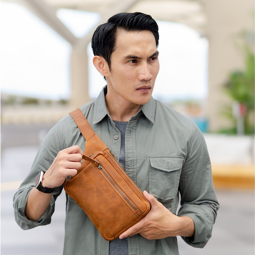 Jual Kenes Leather Tas Pinggang Waist Bag Kulit Asli Premium Zavier