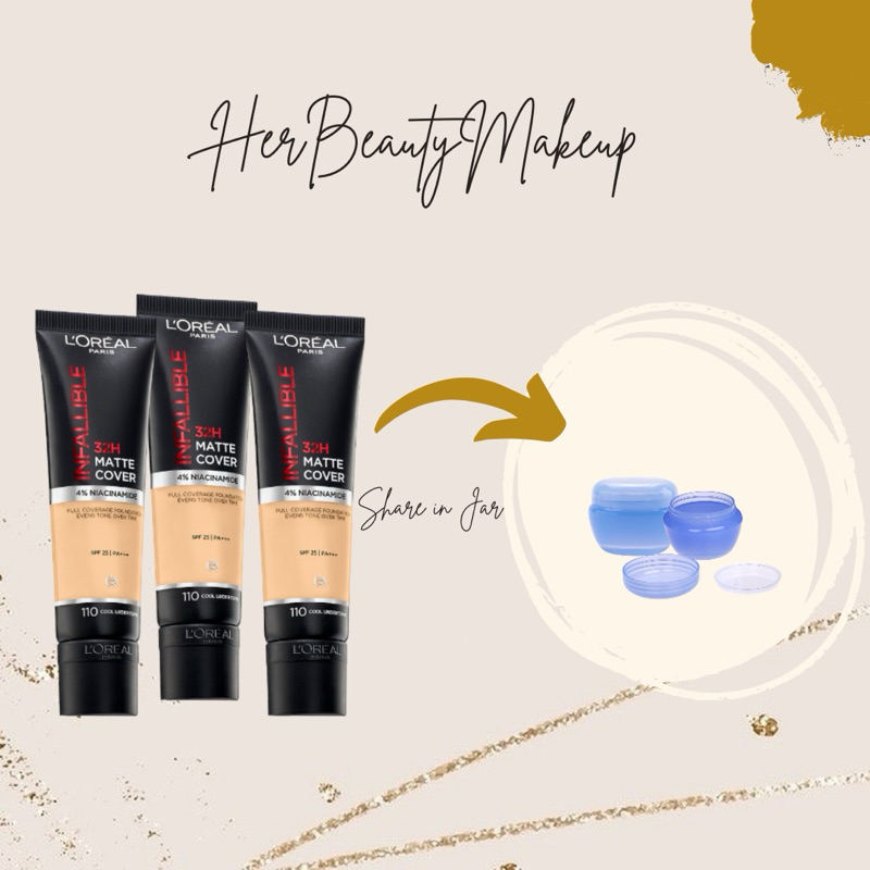 Jual Share In Jar Infallible New 32h Matte Cover Foundation Shopee Indonesia 5864