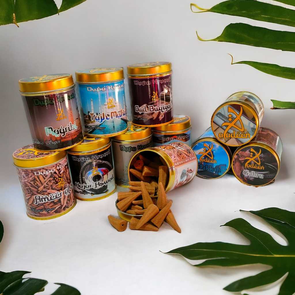 Jual Dupa kaleng super premium Aladeen isi 50 butir bukhur gahru krucut ...