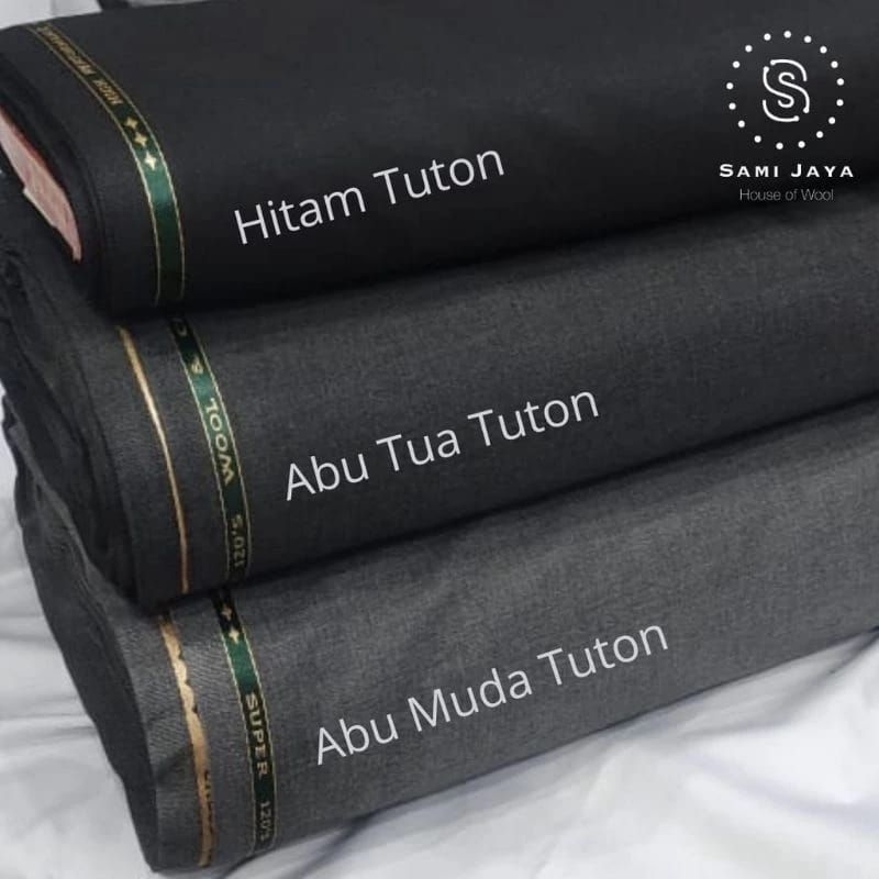 Jual bahan kain jas abu muda/abu tua/hitam bahan jas imfort/mewah ...