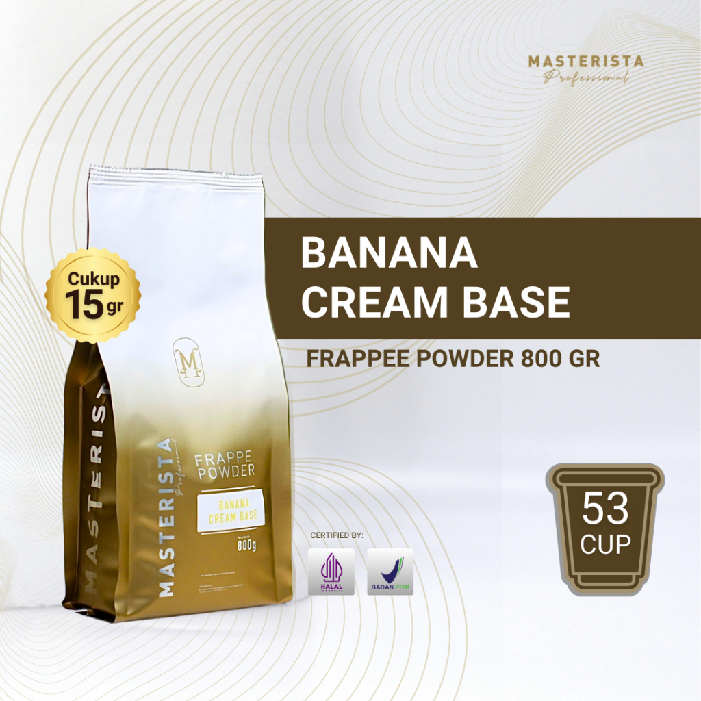 Jual Bubuk Minuman Banana Frappe Base Masterista 800gr / Bubuk Minuman ...