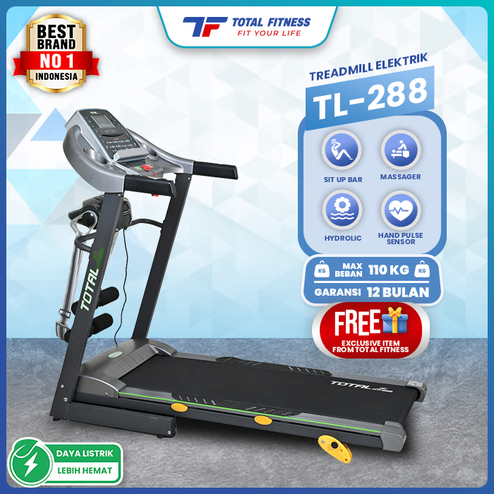 Harga treadmill total fitness sale