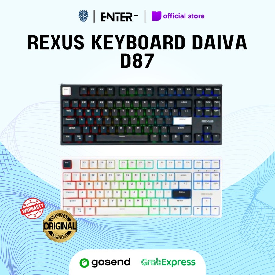 Jual Keyboard Gaming Rexus Daiva D87 Wireless Bluetooth | Shopee Indonesia