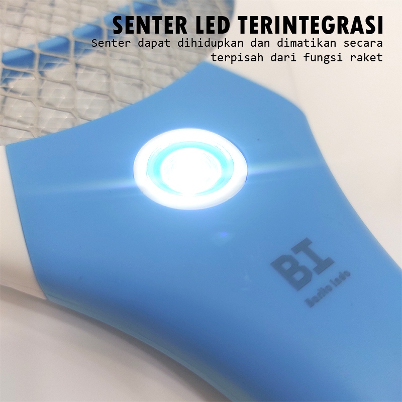 Jual NEW!! Raket Nyamuk Elektrik Charger + Lampu Senter LED Alat ...