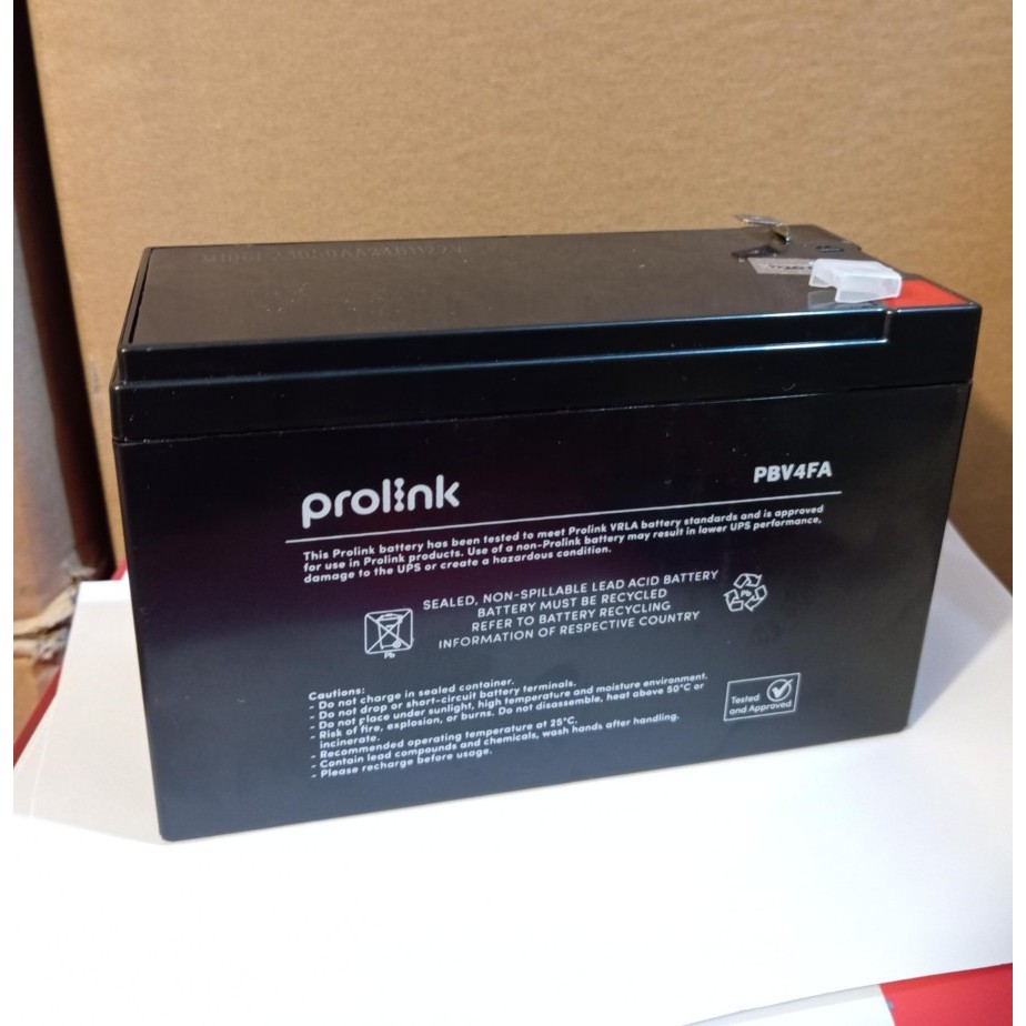 Jual Baterai Kering Battery Ups Original Prolink 12V 8.2Ah | Shopee ...