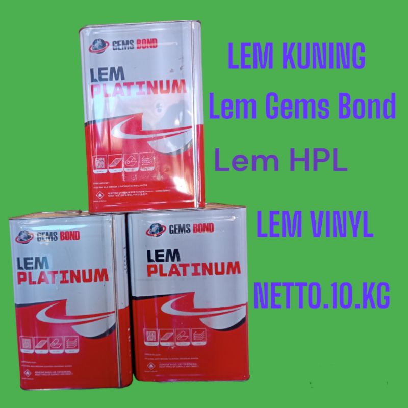 Jual Lem Kuning Serbaguna | Lem kuning GEMS BOND | Lem Kuning HPL 10.Kg ...
