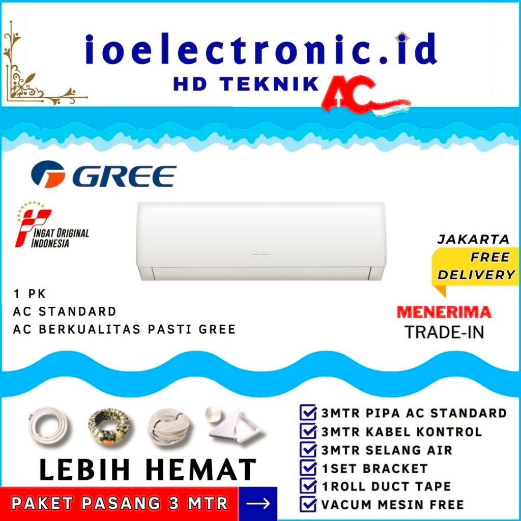 Jual Ac Gree Split Pk Gwc Moo A Gwc Moo S Murah Gratis Antar Pasang Shopee Indonesia