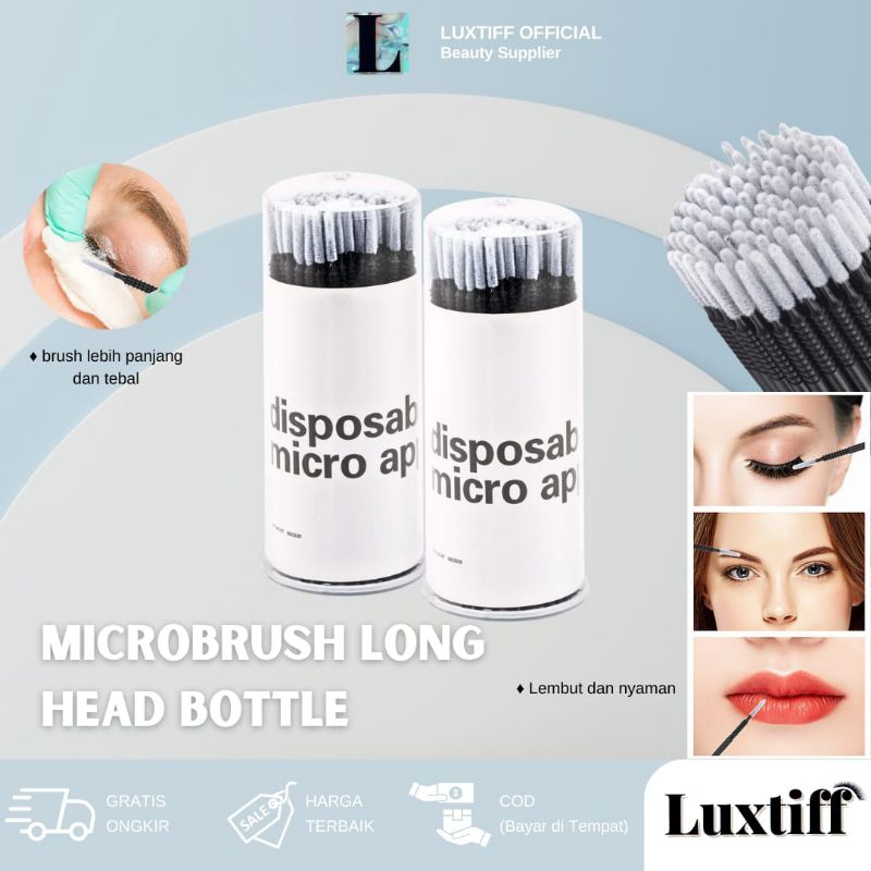 Jual Bottled microbrush Long head 100pcs | Shopee Indonesia