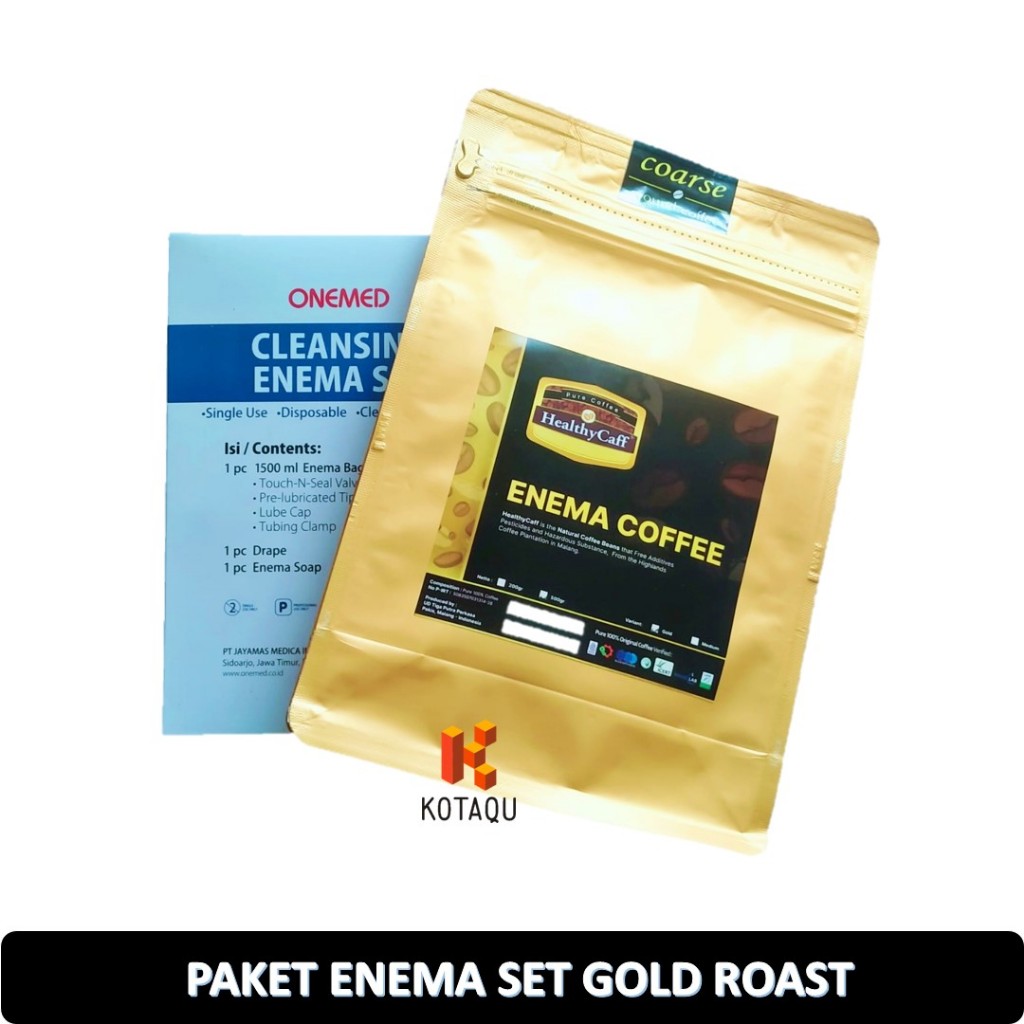 Jual Paket Enema - Kopi Gold Roast + Cleansing Enema Set Healthycaff ...