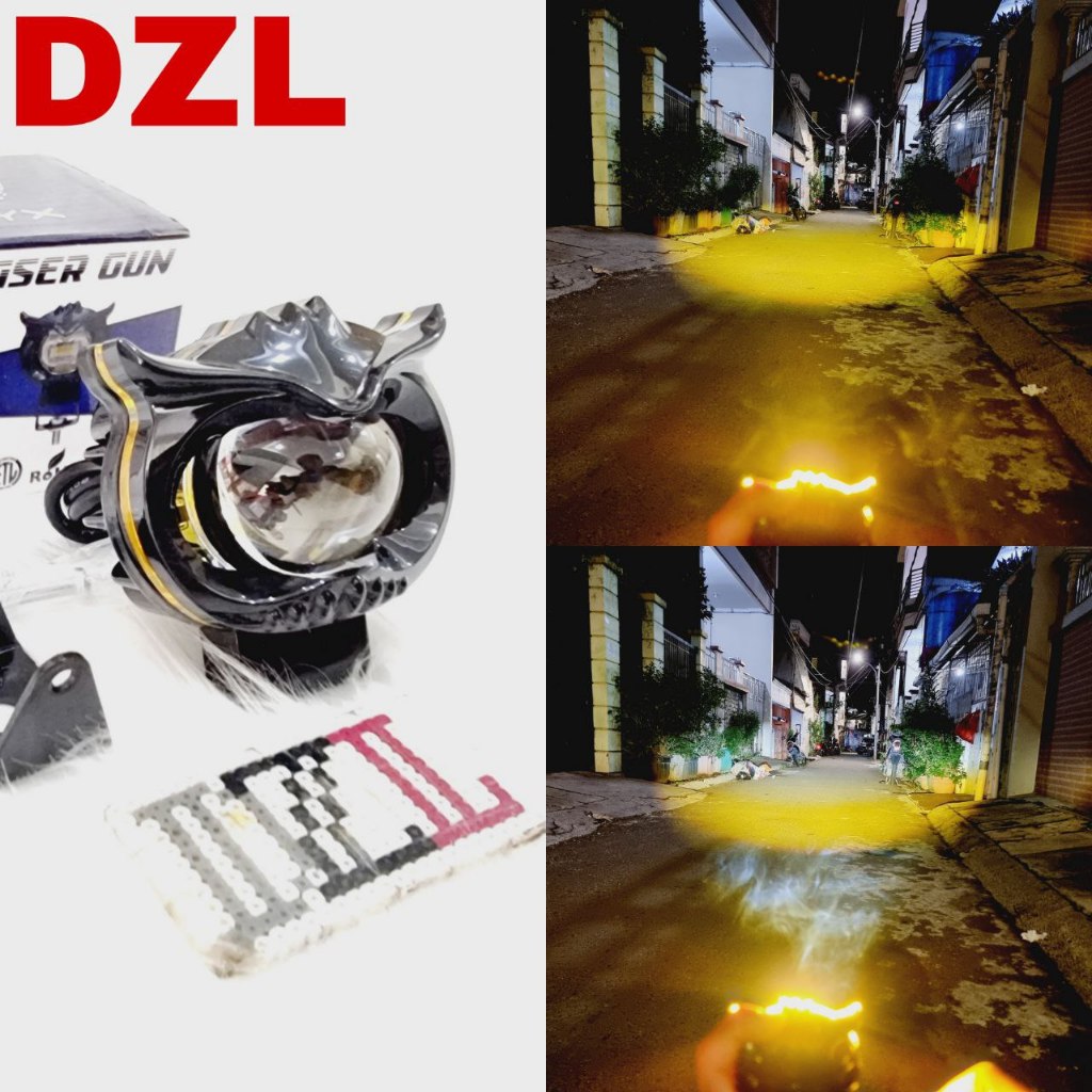 Jual lampu tembak led vinyx laser d2 cyclops laser gun ring jauh dekat ...