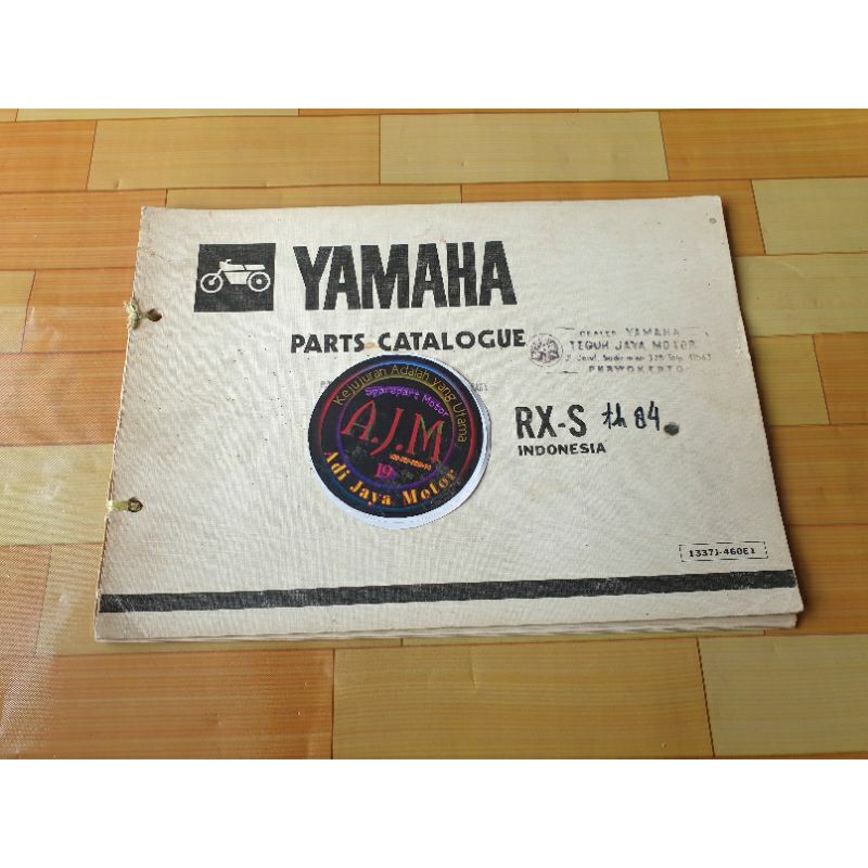 Jual Buku part Katalog Catalog Copian Yamaha RXS RX S 1984 | Shopee ...
