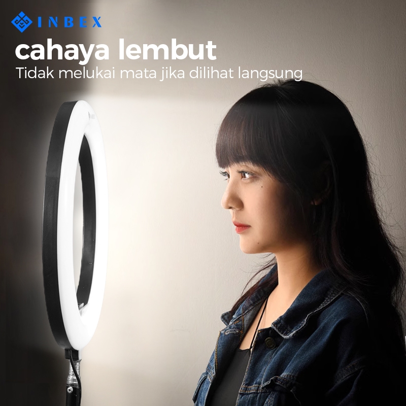 Jual INBEX Ring Light Desktop Lighting Kontent Livestreaming Lampu ...