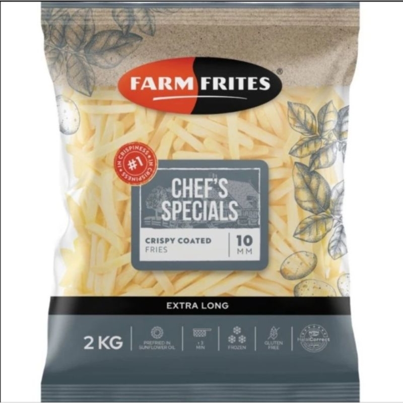 Jual Farm Frites Crispy Coated Straight Cut Coated French Fries Kentang ...