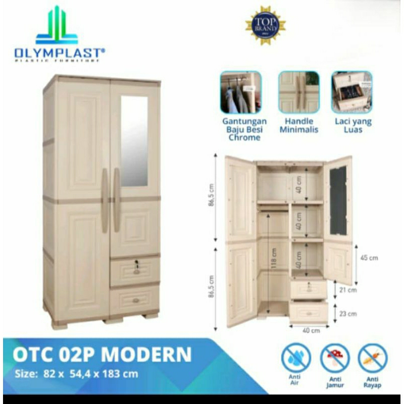 Jual Lemari Olymplast OTC 2P Modern Shopee Indonesia