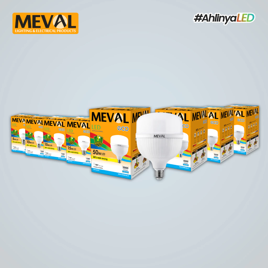 MEVAL Lampu LED Kapsul ECO Series - Putih