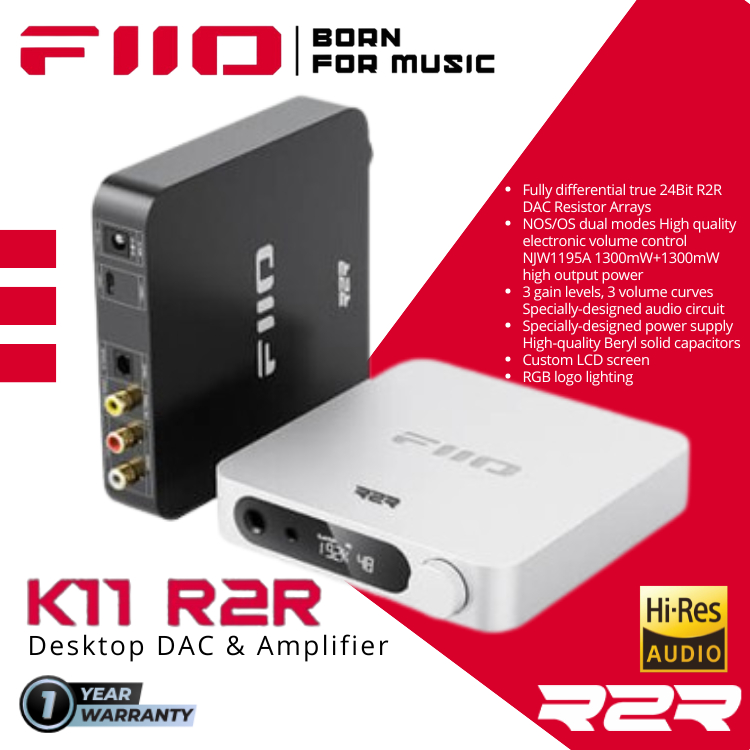 Jual FiiO K11 R2R / K-11 R2R / K 11 R2R High-Performance Desktop DAC ...