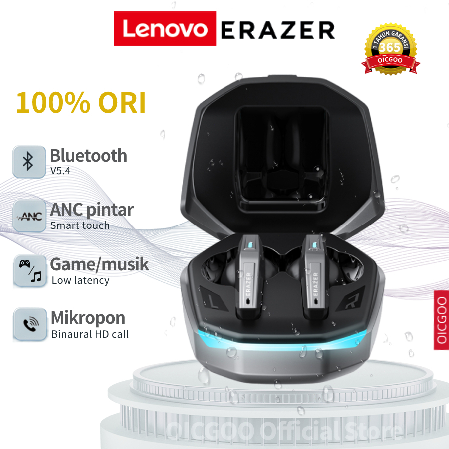 Jual OICGOO & Lenovo Erazer XT86 Pro Headset Gaming Bluetooth V5.4 TWS ...