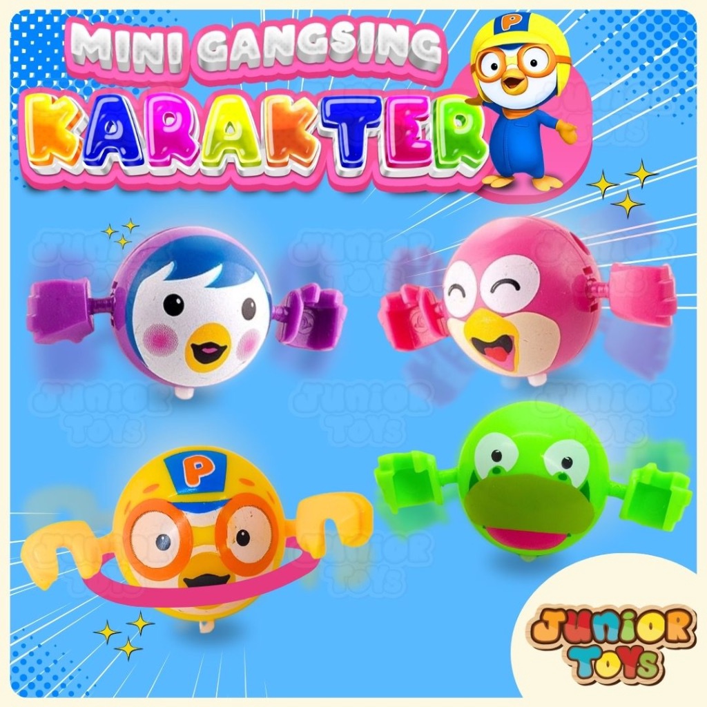 Jual SPESIAL Mainan Anak Mini Gasing Karakter Spinning Top Pororo ...