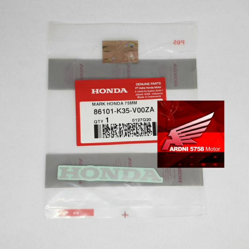 Jual MARK HONDA 75MM STICKER STIKER LABEL TULISAN HONDA 7.5CM ...