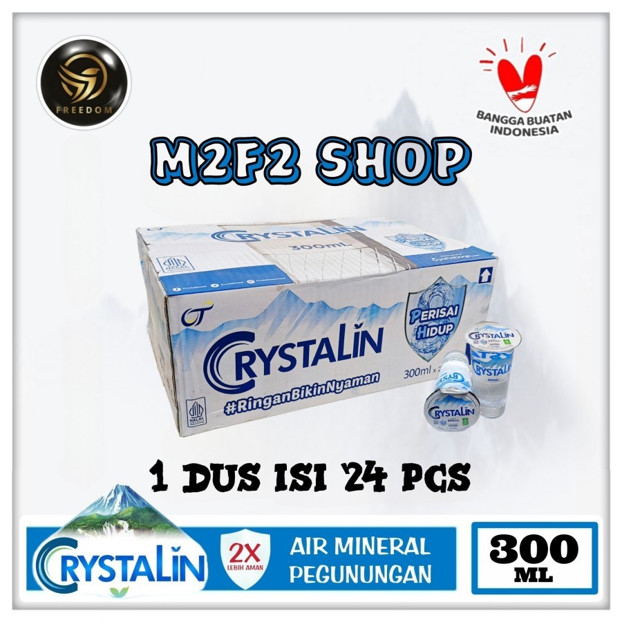 Jual Air Mineral Crystalline | Crystalin pH8+ Gelas Jumbo | Cup - 300 ...
